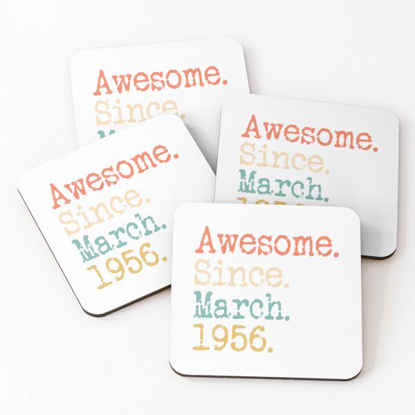 Item preview, Awesome Since March 1956 66th Birthday Funny 		 designed and sold by cgwqemnva61.