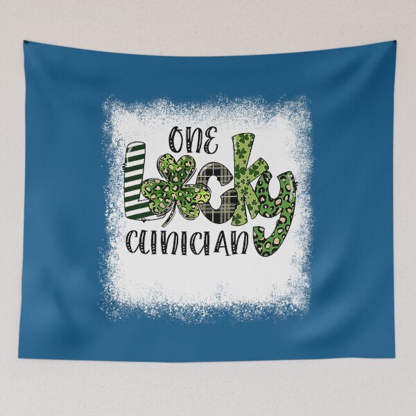 Item preview, Bleached St Patricks Day Leopard One Lucky Clinician 		 designed and sold by lkuzrqiurky2.