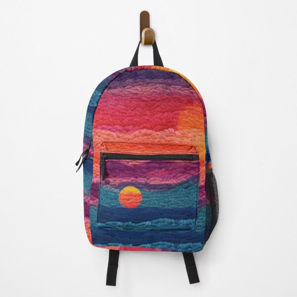 Item preview, Sunset Symphony Knitted Print designed and sold by MaisiePumpkin.