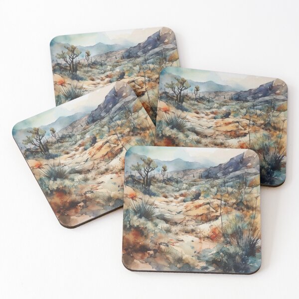 Item preview, Rough and Rocky - Boho Desert Landscape Watercolors designed and sold by GVRDesign.