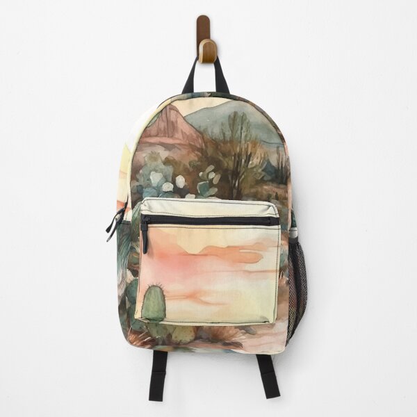 Item preview, A Serene Desert Sunrise- Boho Desert Landscape Watercolors designed and sold by GVRDesign.