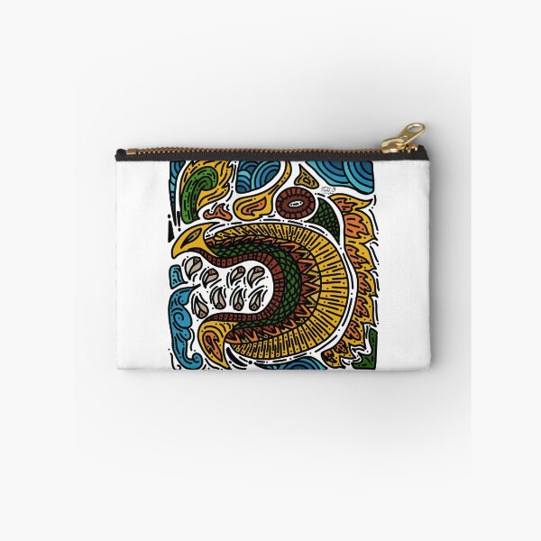 Item preview, NaKa serpent in sea colorful doodle art  designed and sold by pisek8924.