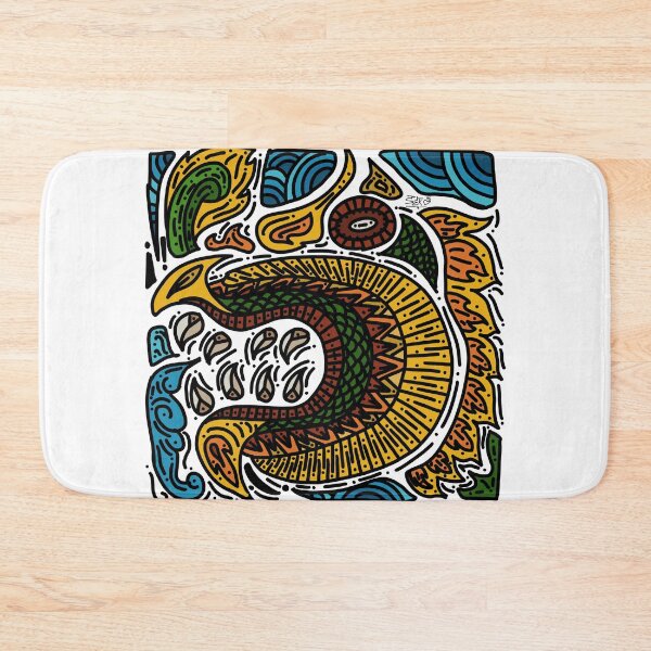 Item preview, NaKa serpent in sea colorful doodle art  designed and sold by pisek8924.
