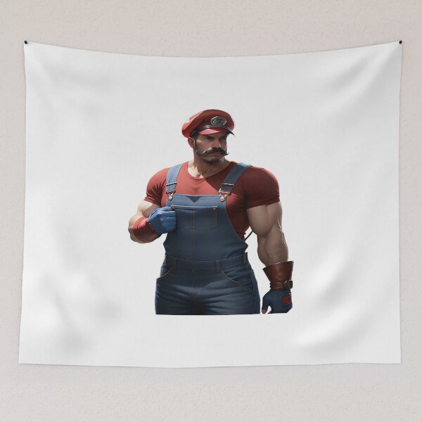 Item preview, Muscular Man with Mustache A2 designed and sold by WalaceCamargo.