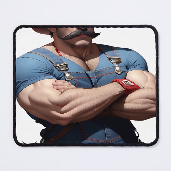 Item preview, Muscular Man with Mustache A3 designed and sold by WalaceCamargo.