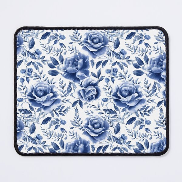 Item preview, Prussian Blue Florals designed and sold by ElevatedAcre.