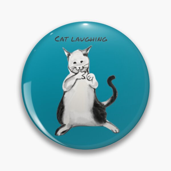 Item preview, cat laughing designed and sold by cristinagrafos.