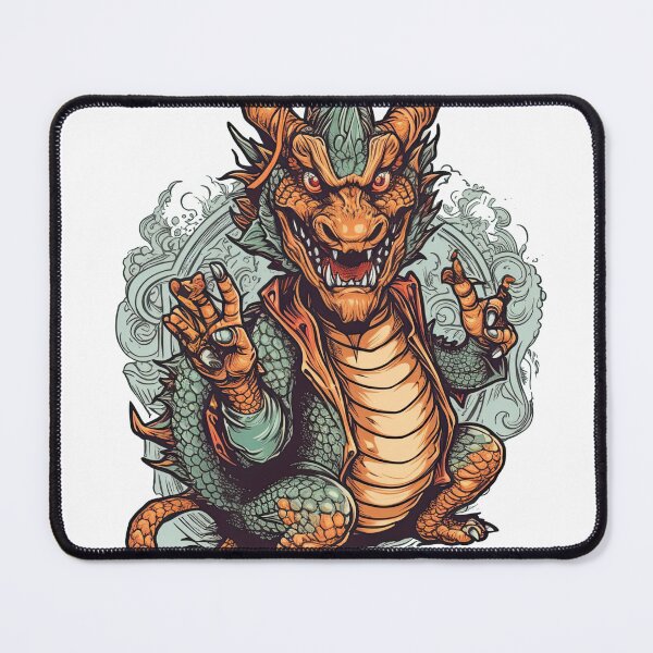 Item preview, Dragon Sarcasm - Grey Middle Tee: Edgy, Bold, & Funny. designed and sold by DooodleGod.