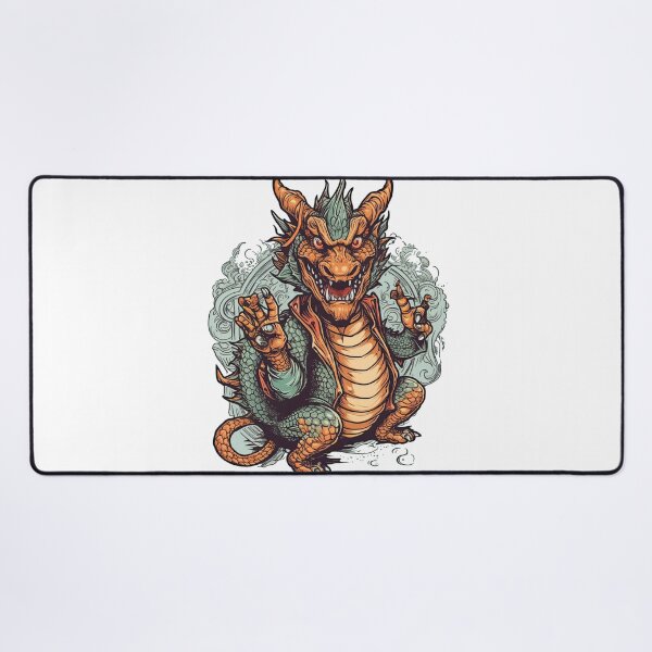 Item preview, Dragon Sarcasm - Grey Middle Tee: Edgy, Bold & Funny designed and sold by DooodleGod.