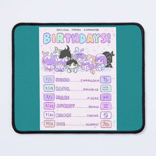 Item preview, omori character birthdays designed and sold by ItsartDesign1.