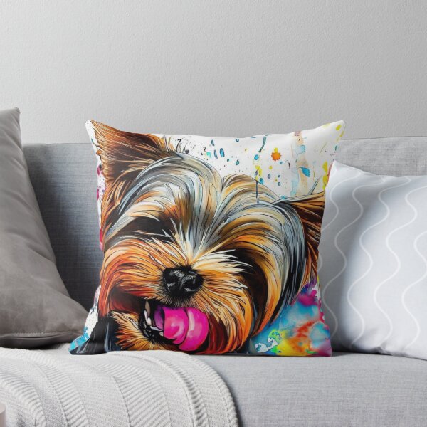 Item preview, Yorkshire terrier Watercolor Art  designed and sold by EricaJackson.