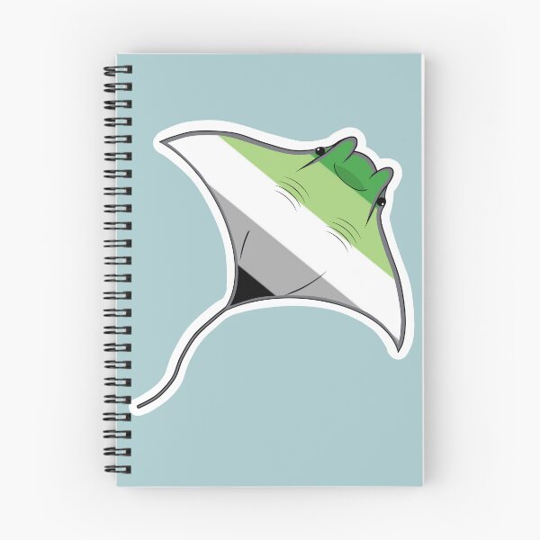 Aperçu de l'œuvre Pride Mantaray Aromantic Flag créée et vendue par perpetuallyConf.