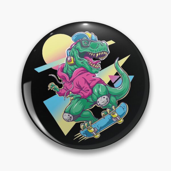 Item preview, Skateboarding Dino designed and sold by OrganicCharm.