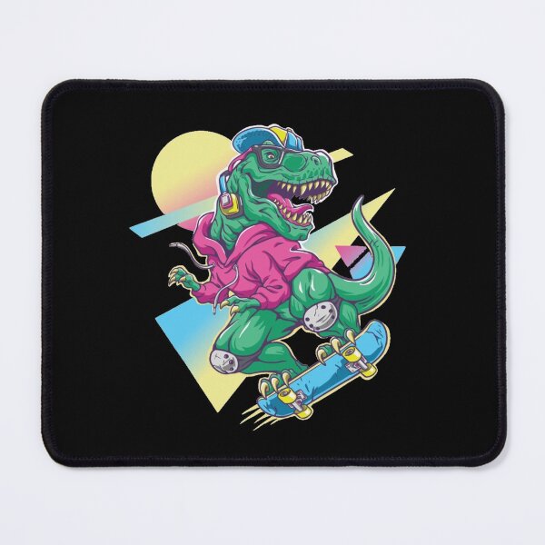 Artikelvorschau, Skateboard fahrender Dino entworfen und verkauft von OrganicCharm.