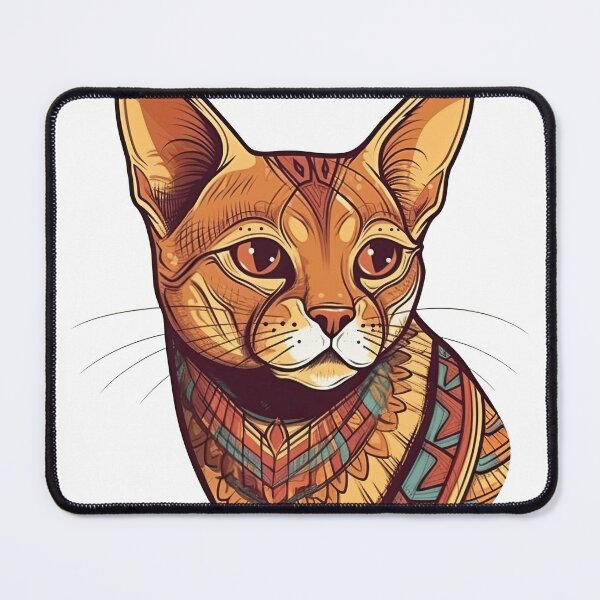 Item preview, Abyssinian Cat Breed Graphics by Feline Artisans: Elegant Designs for Playful and Curious designed and sold by DooodleGod.