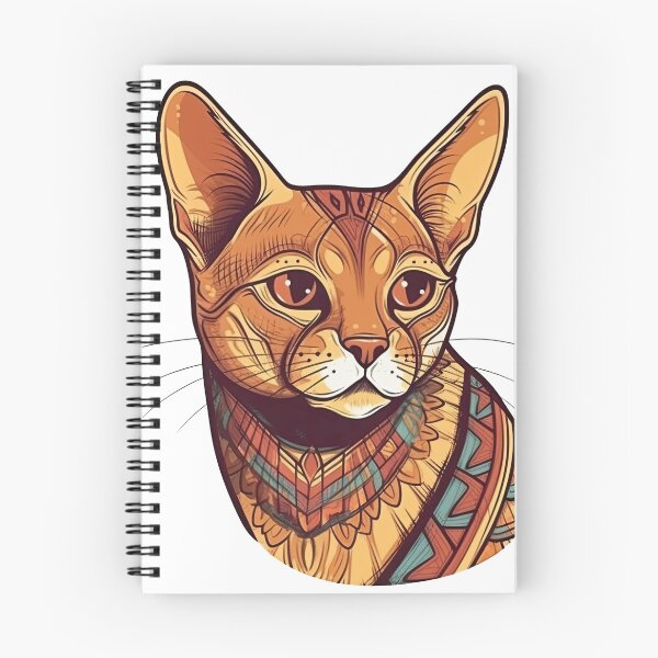 Item preview, Abyssinian Cat Breed Graphics by Feline Artisans: Elegant Designs for Playful and Curious designed and sold by DooodleGod.