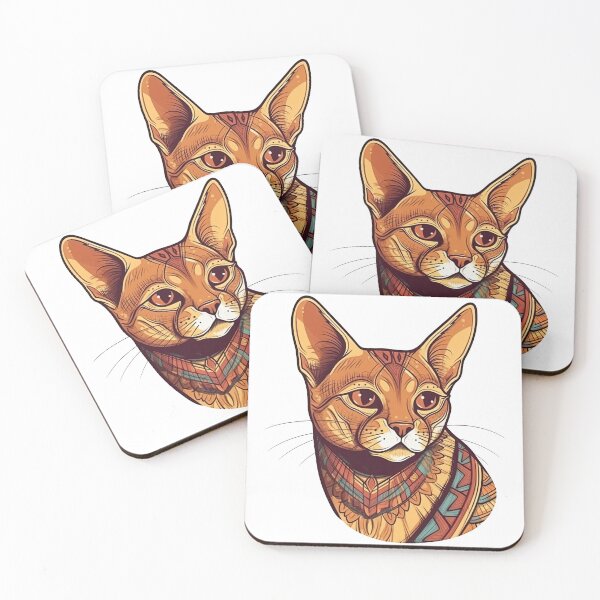 Item preview, Abyssinian Cat Breed Graphics by Feline Artisans: Elegant Designs for Playful and Curious designed and sold by DooodleGod.