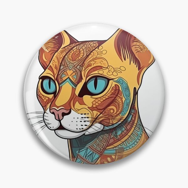 Item preview, Whiskers' Playful Abyssinian Cat Breed Graphic Design - Perfect for Playful & Loving Feline designed and sold by DooodleGod.