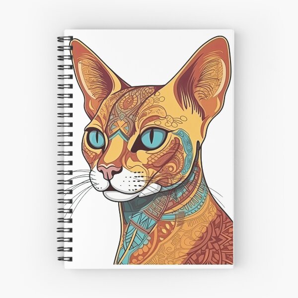 Item preview, Whiskers' Playful Abyssinian Cat Breed Graphic Design - Perfect for Playful & Loving Feline designed and sold by DooodleGod.