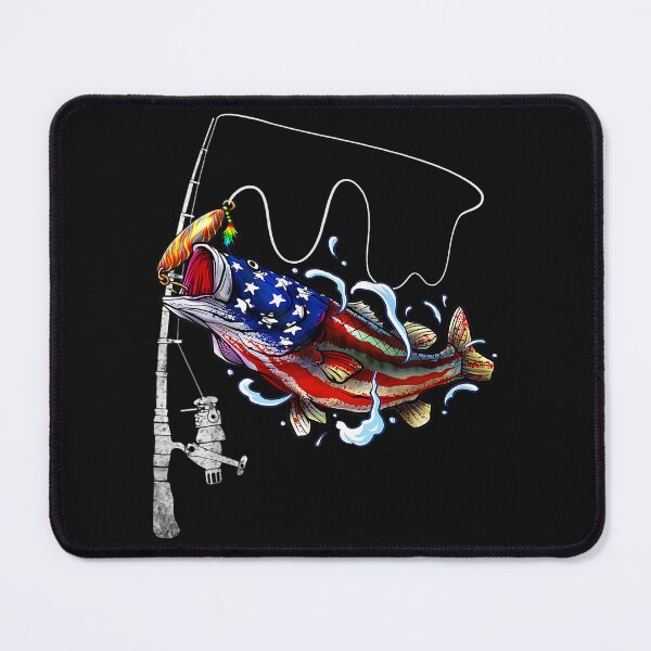 Item preview, Fishing Bass Fishing American Flag 4th of July Patriotic 2 Fisher designed and sold by NishiHayer.