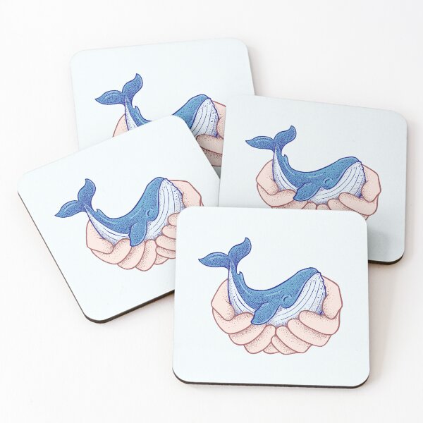 Item preview, Save The Whales - Hand hugging cute whale designed and sold by Frank J. Art.