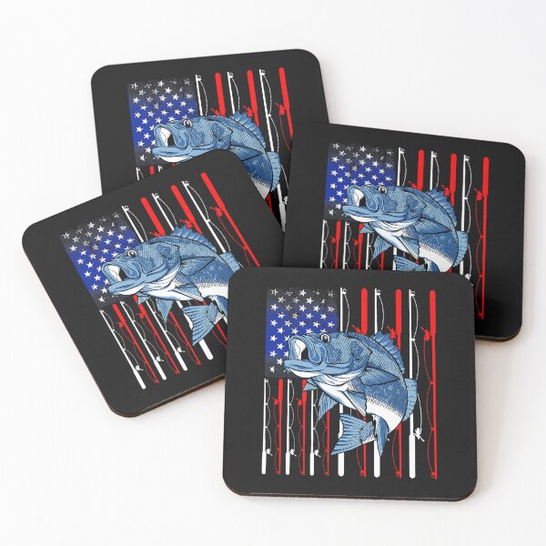 Item preview, Fishing Bass Fishing American Flag Patriotic Fishing Gifts Fisher designed and sold by NishiHayer.