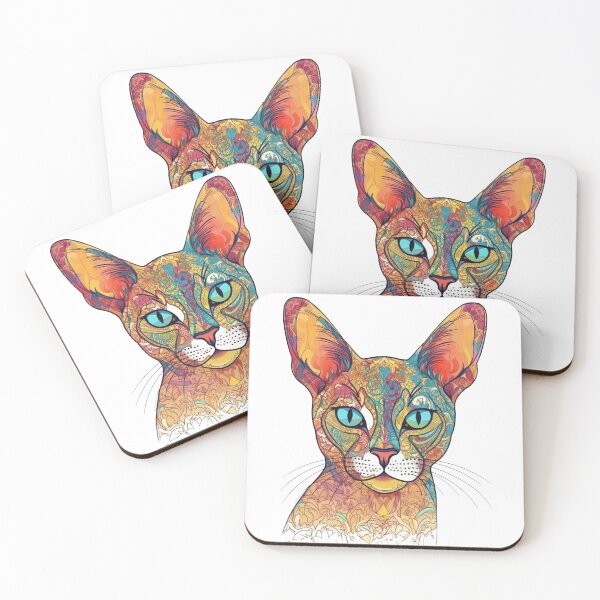 Item preview, Abyssinian Cat Portrait Art by WhimsiCat Design: Creative Feline Lover's designed and sold by DooodleGod.