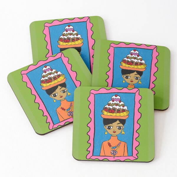 Item preview, Tia Betis x Banana Split Hat Folk Art Desserts & Food Art V2 designed and sold by chocolatefund.