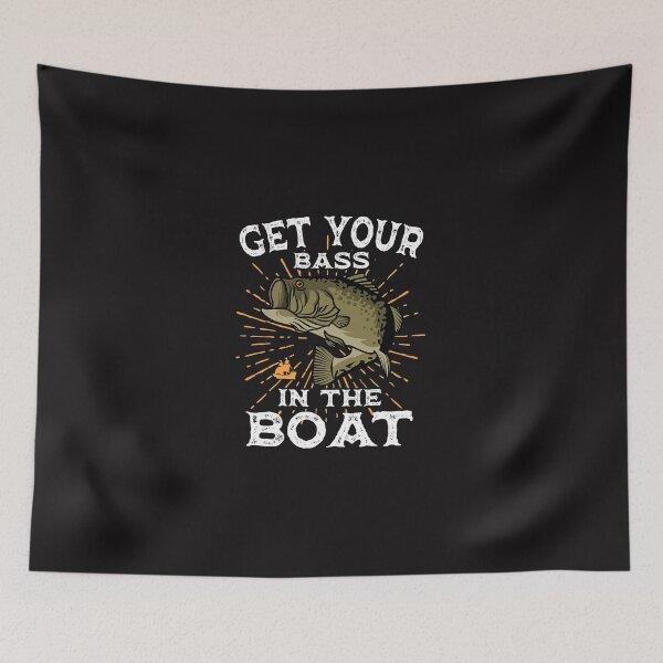 Item preview, Fishing Bass Fishing Angling Fisherman Sport Black Fish Fisher designed and sold by GovindMahajan.