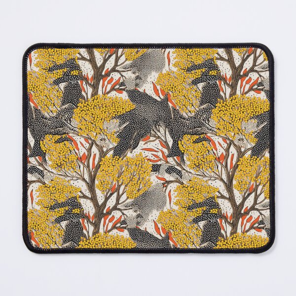 Item preview, Pointillist Leaves and Elderflowers designed and sold by Monochrome-Dog.