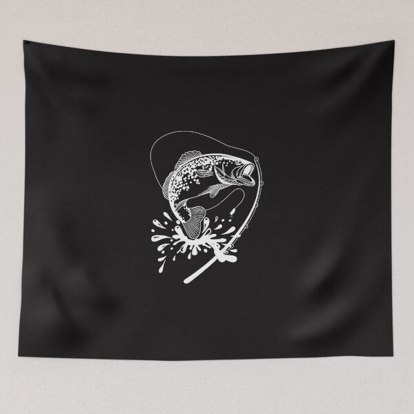 Item preview, Fishing Bass Fishing Angling Fishhook Fisherman Sport Black Fish Fisher designed and sold by GovindMahajan.