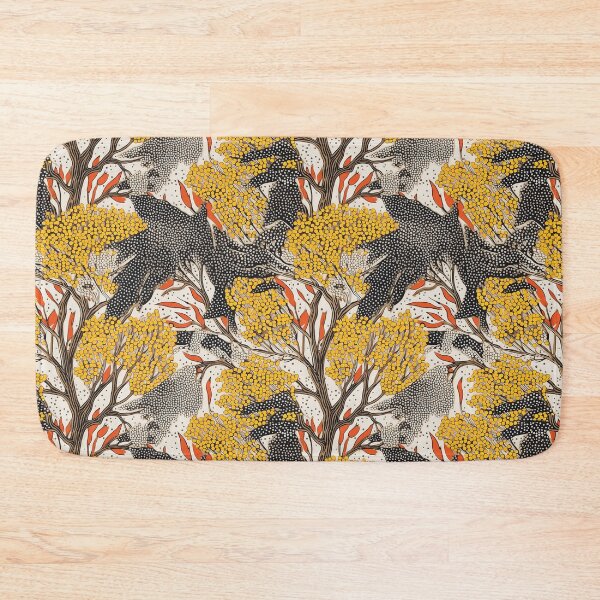 Item preview, Pointillist Leaves and Elderflowers designed and sold by Monochrome-Dog.