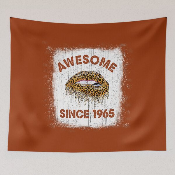 Item preview, 57 Years Old Birthday Awesome Since 1965 Leopard Lip 	 		 designed and sold by nqhjmgbb22.