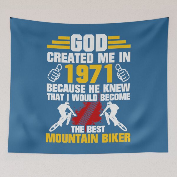 Item preview, God Creates Me In 1971 Mountainbiker	 designed and sold by regfaiutzhg15.