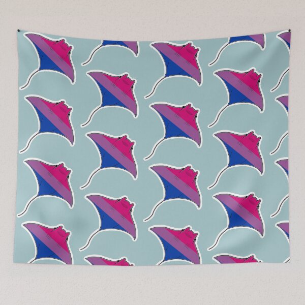 Item preview, Pride Mantaray Bisexual Flag designed and sold by perpetuallyConf.