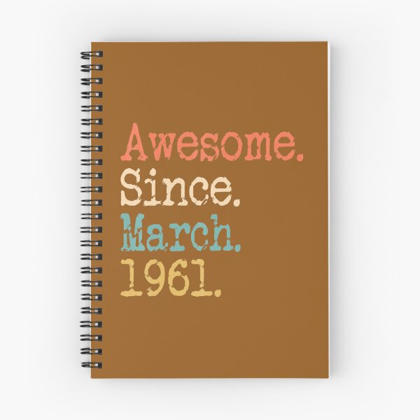 Item preview, Awesome Since March 1961 61st Birthday Funny 		 designed and sold by zxuzrbzgop62.