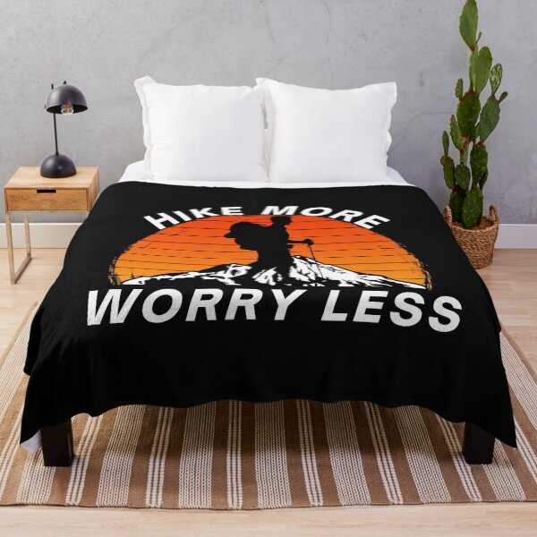 Item preview, Hike More Worry Less, Social Distancing, Hiking, Nature, Camping designed and sold by Cryptohaven.