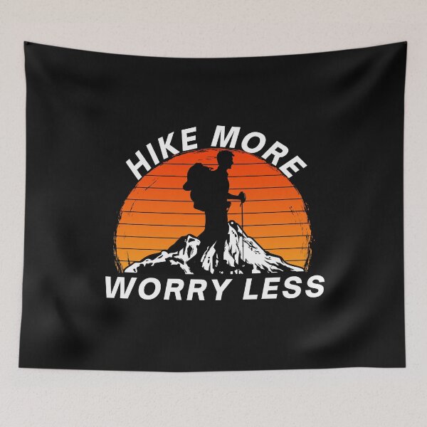 Item preview, Hike More Worry Less, Social Distancing, Hiking, Nature, Camping designed and sold by Cryptohaven.