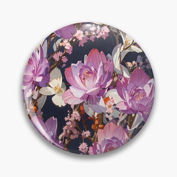 Item preview, Anime style exquisite floral pattern designed and sold by YPSimon.