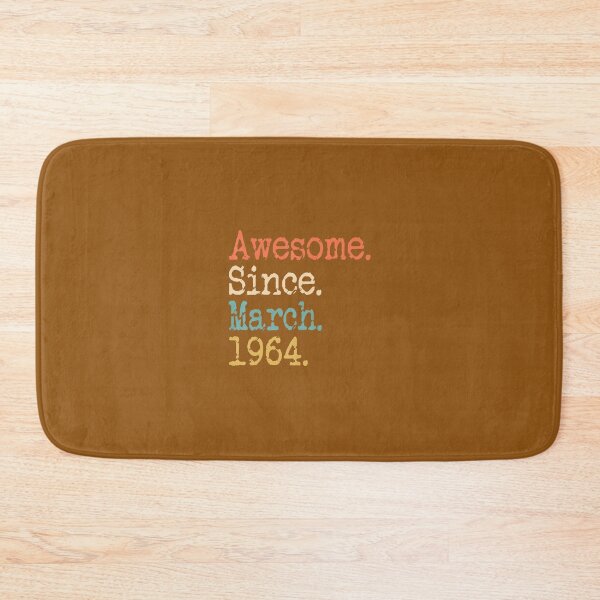 Item preview, Awesome Since March 1964 58th Birthday Funny 		 designed and sold by zxuzrbzgop62.