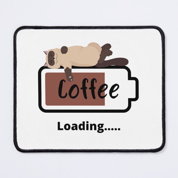 Item preview, Coffee Loading Cat (White) designed and sold by OrganicDesings.