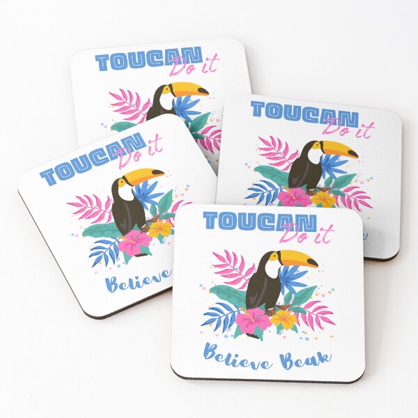 Item preview, Toucan Do It, Believe Beak - Bird Lovers Motivation Quote designed and sold by Heartee.