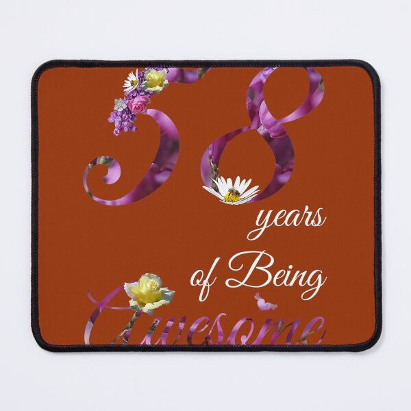 Item preview, 58 Year Old 	 Awesome Floral 1964 58th Birthday 	 		 designed and sold by nqhjmgbb22.
