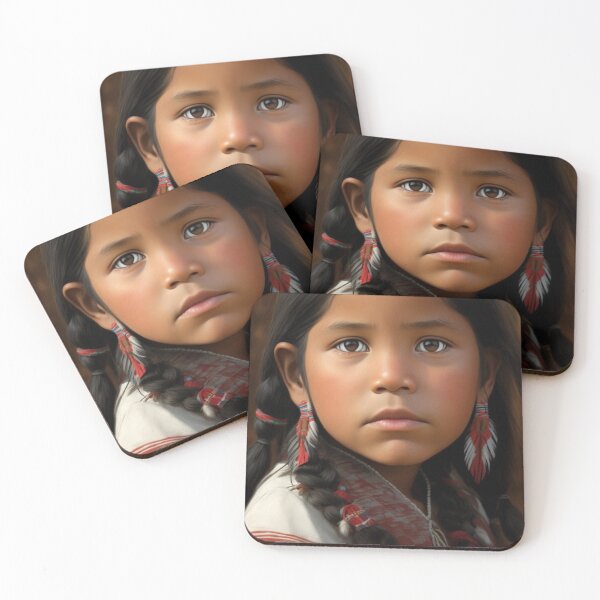 Item preview, Native American Lakota female child 1 designed and sold by Rothnaric.