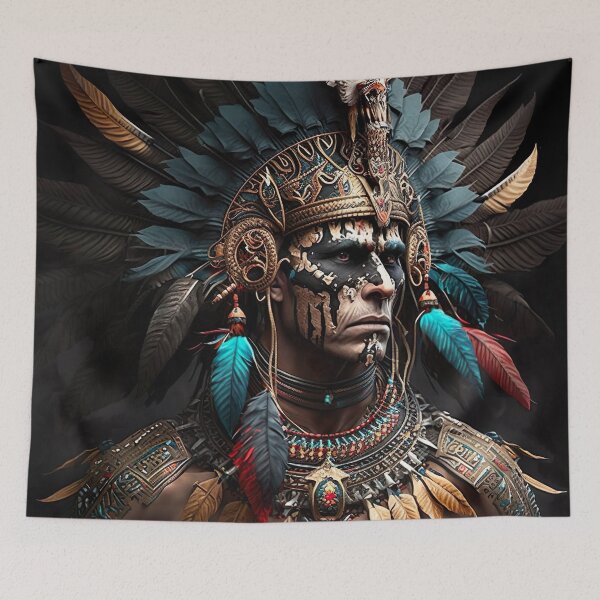 Item preview, Strong Aztec Man designed and sold by alonzoMaria.