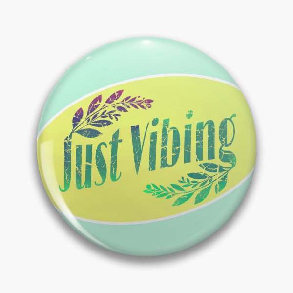 Item preview, Just Vibing Retro Leaf Design designed and sold by Brainless Art.