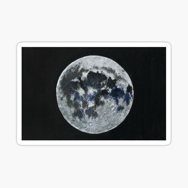 Moon Painting Sticker