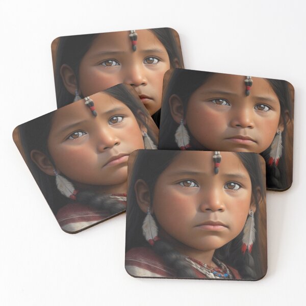 Item preview, Native American Lakota female child 2 designed and sold by Rothnaric.