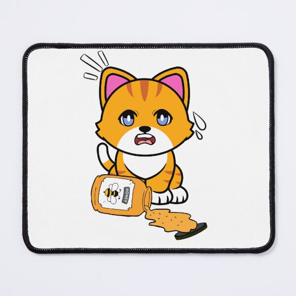 Item preview, Cute orange cat spilled a jar of honey designed and sold by Pet Station.