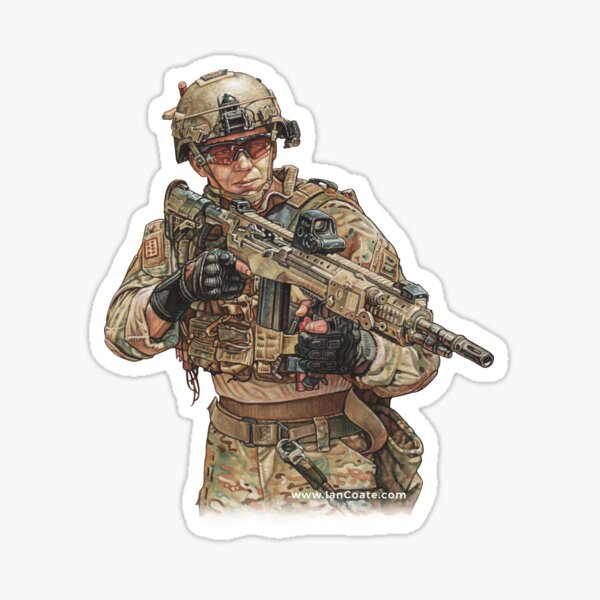 Reflection Soldier Sticker